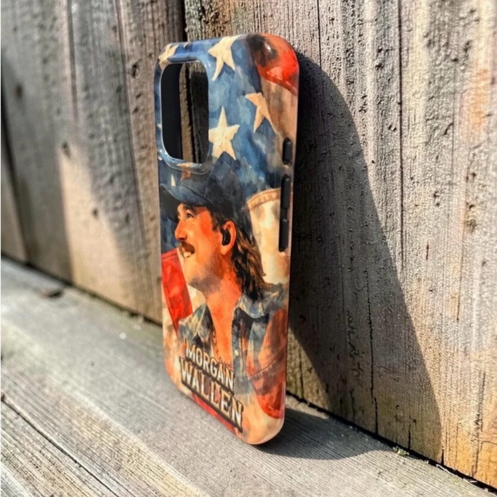 2 in 1 Morgan Wallen - Country Music Inspired Vintage iPhone Case